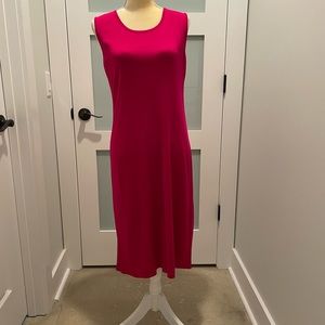 Exclusively Misook knit sleeveless dress pink size small